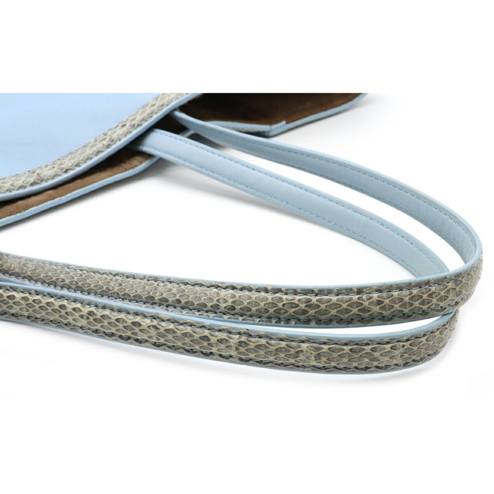 Bottega Veneta Blue Python Bag Light Intrecciato … - image 4